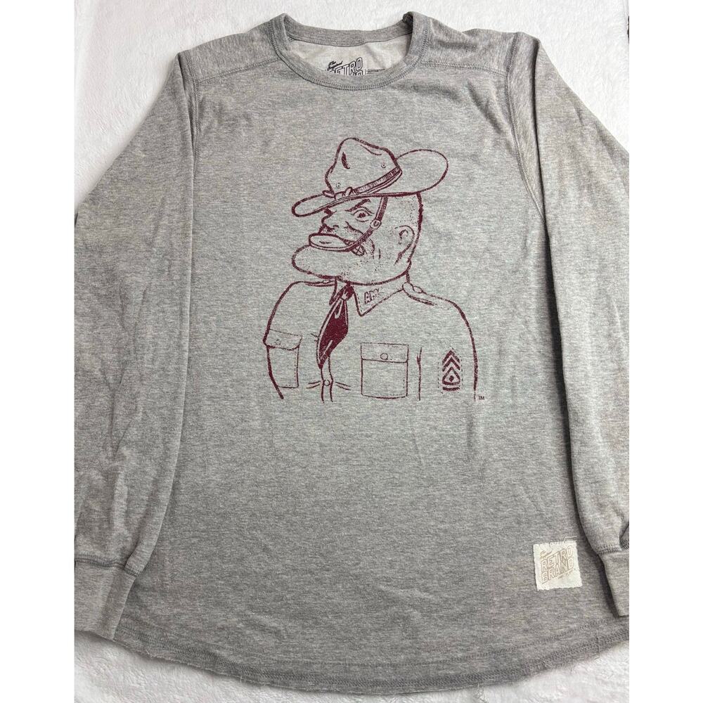The Original Retro Brand Men’s 2XL Texas A&M Aggies Ol Sarge LS Shirt NWT